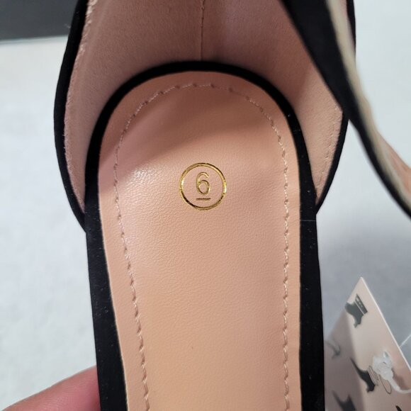 Women's Solid Color Black Suede Ankle Strap High Stiletto Heel Sandals Size 6 - Picture 8 of 13